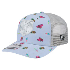 Memphis Grizzlies Adventure Aloha Pattern 9SEVENTY Stretch-Snap Hat Light Blue/Gray - New Era