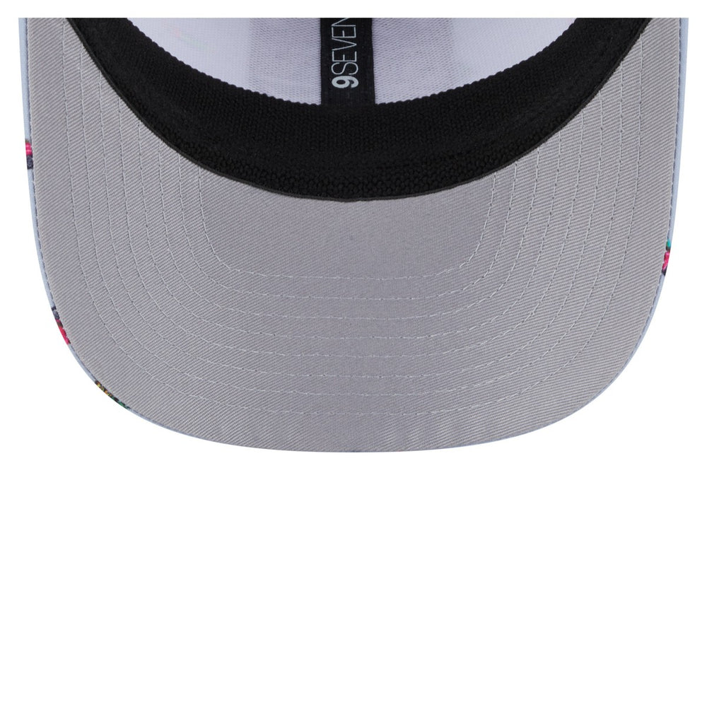 Sacramento Kings Adventure Aloha Pattern 9SEVENTY Stretch-Snap Hat Light Blue/Gray - New Era