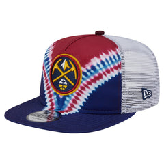 Denver Nuggets Throwback Dye Golfer Snapback Hat Navy/Red - New Era