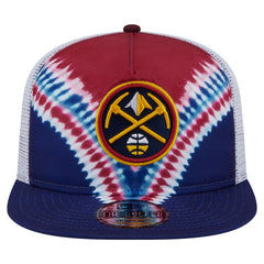Denver Nuggets Throwback Dye Golfer Snapback Hat Navy/Red - New Era