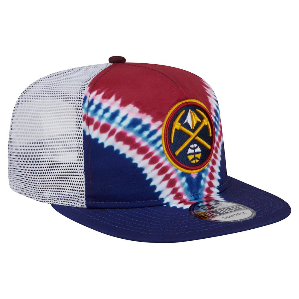 Denver Nuggets Throwback Dye Golfer Snapback Hat Navy/Red - New Era