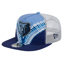 Memphis Grizzlies Throwback Dye Golfer Snapback Hat Navy/Light Blue - New Era
