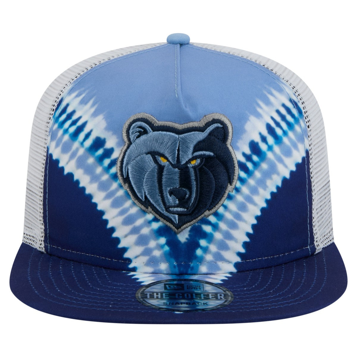 Memphis Grizzlies Throwback Dye Golfer Snapback Hat Navy/Light Blue - New Era