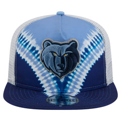 Memphis Grizzlies Throwback Dye Golfer Snapback Hat Navy/Light Blue - New Era
