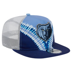 Memphis Grizzlies Throwback Dye Golfer Snapback Hat Navy/Light Blue - New Era