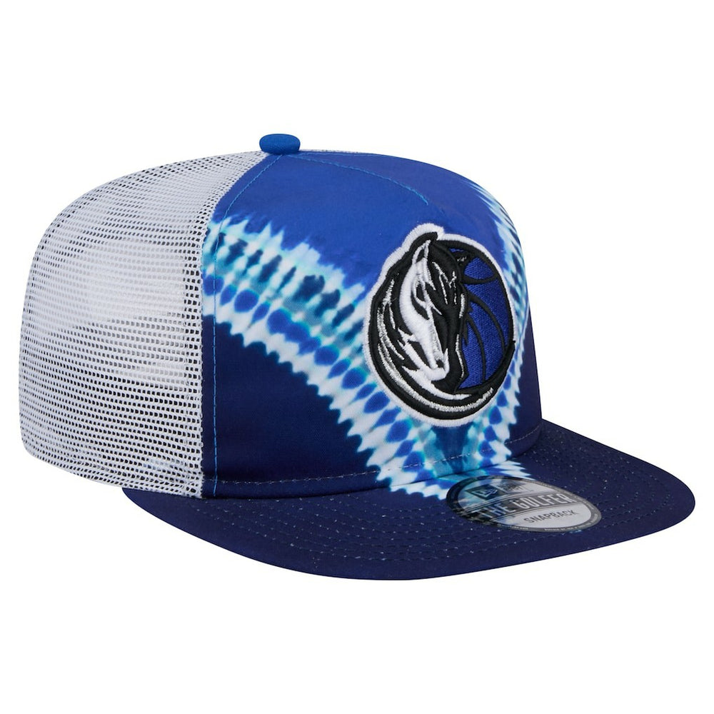 Dallas Mavericks Throwback Dye Golfer Snapback Hat Navy/Blue - New Era