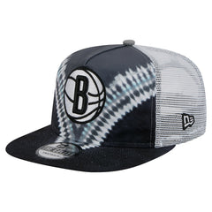 Brooklyn Nets Throwback Dye Golfer Snapback Hat Black/Gray - New Era