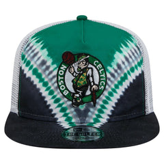Boston Celtics Throwback Dye Golfer Snapback Hat Black/Kelly Green - New Era outlet