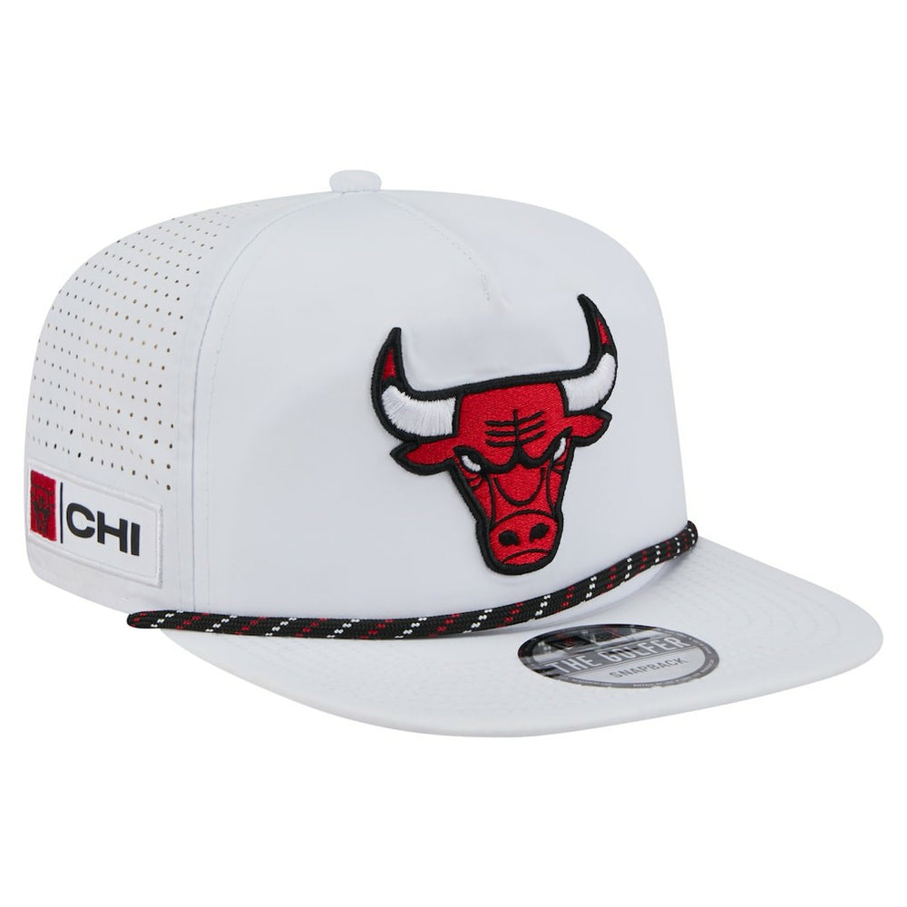 Chicago Bulls Performance Rope Golfer Adjustable Hat White - New Era
