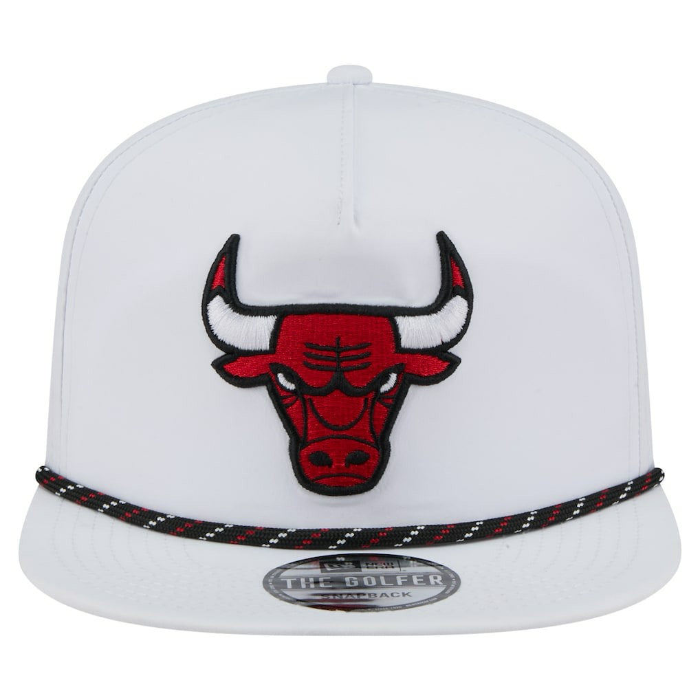 Chicago Bulls Performance Rope Golfer Adjustable Hat White - New Era