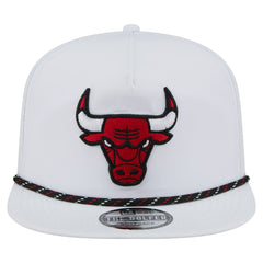 Chicago Bulls Performance Rope Golfer Adjustable Hat White - New Era
