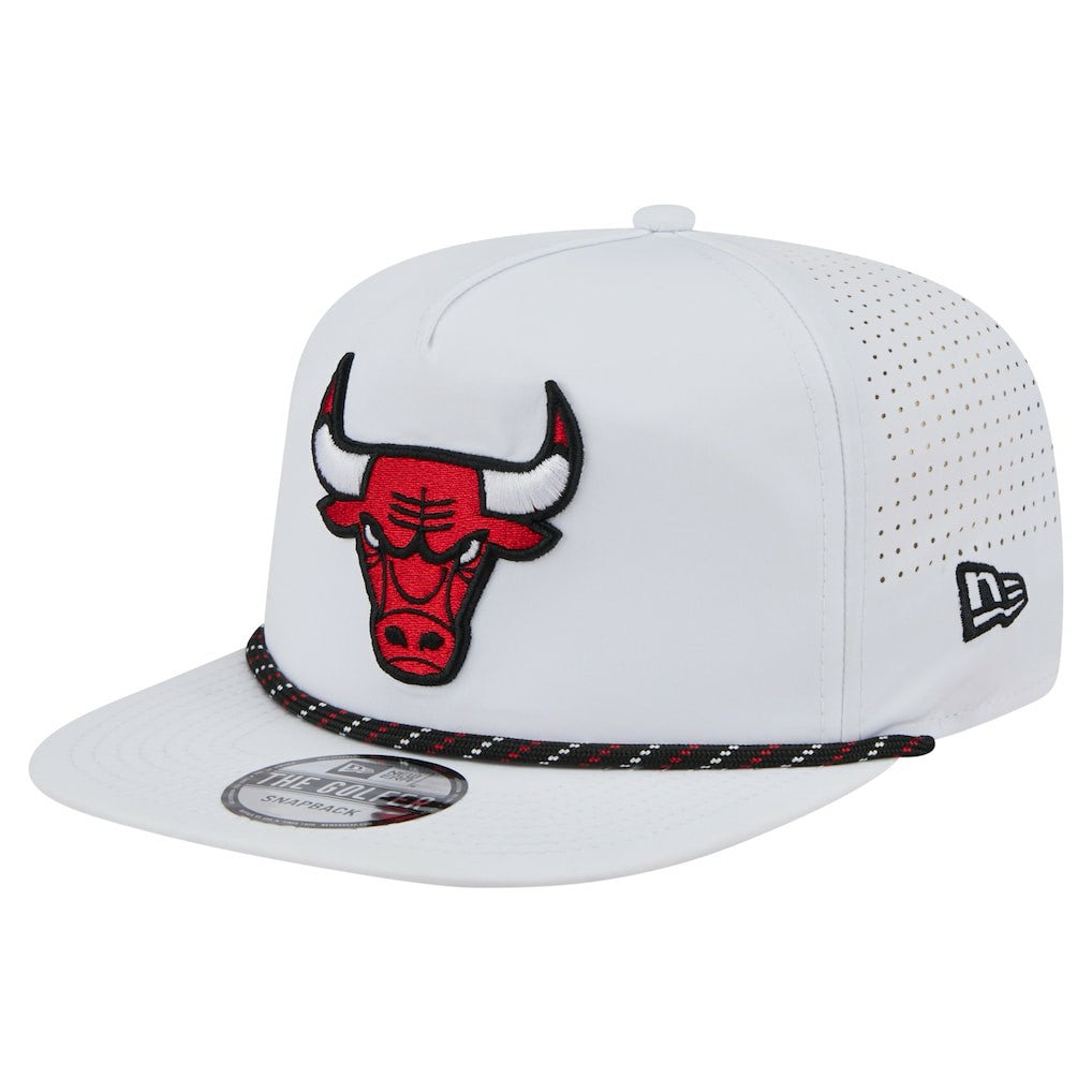Chicago Bulls Performance Rope Golfer Adjustable Hat White - New Era