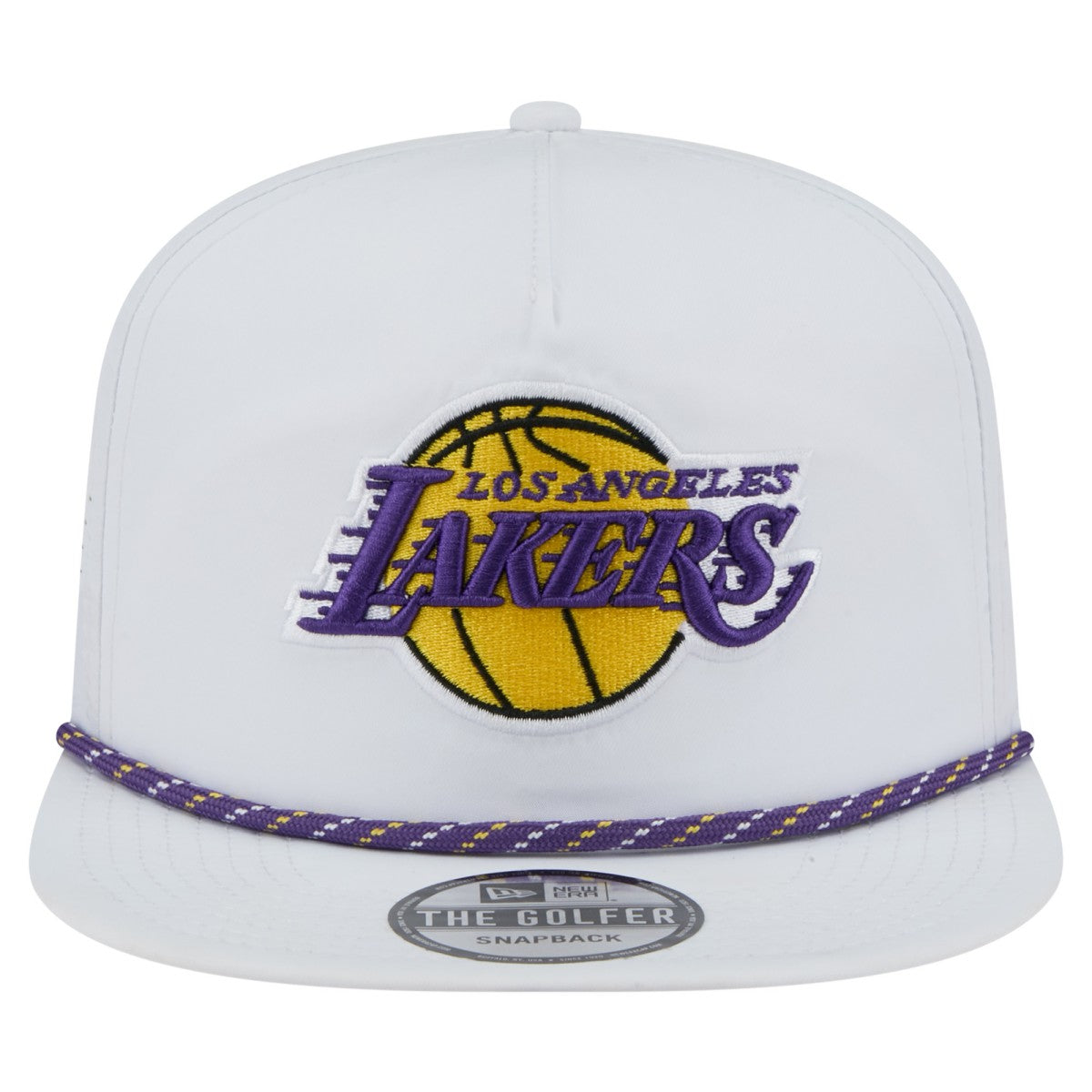 Los Angeles Lakers Performance Rope Golfer Adjustable Hat White - New Era