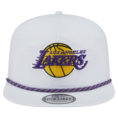 Los Angeles Lakers Performance Rope Golfer Adjustable Hat White - New Era