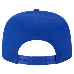 Golden State Warriors Team Text Golfer Snapback Hat Royal - New Era