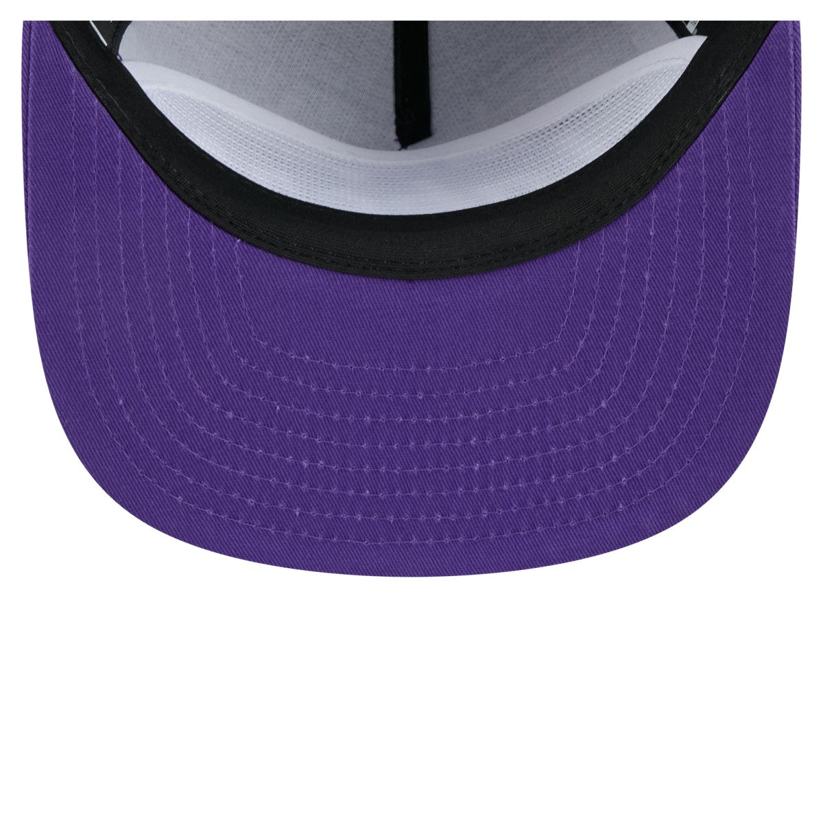 Los Angeles Lakers Team Text Golfer Snapback Hat Purple - New Era