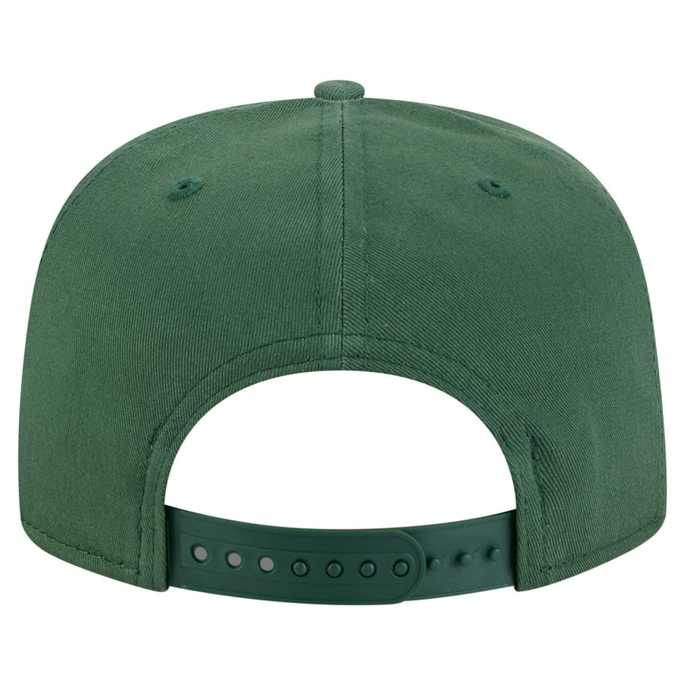 Milwaukee Bucks Team Text Golfer Snapback Hat Hunter Green - New Era