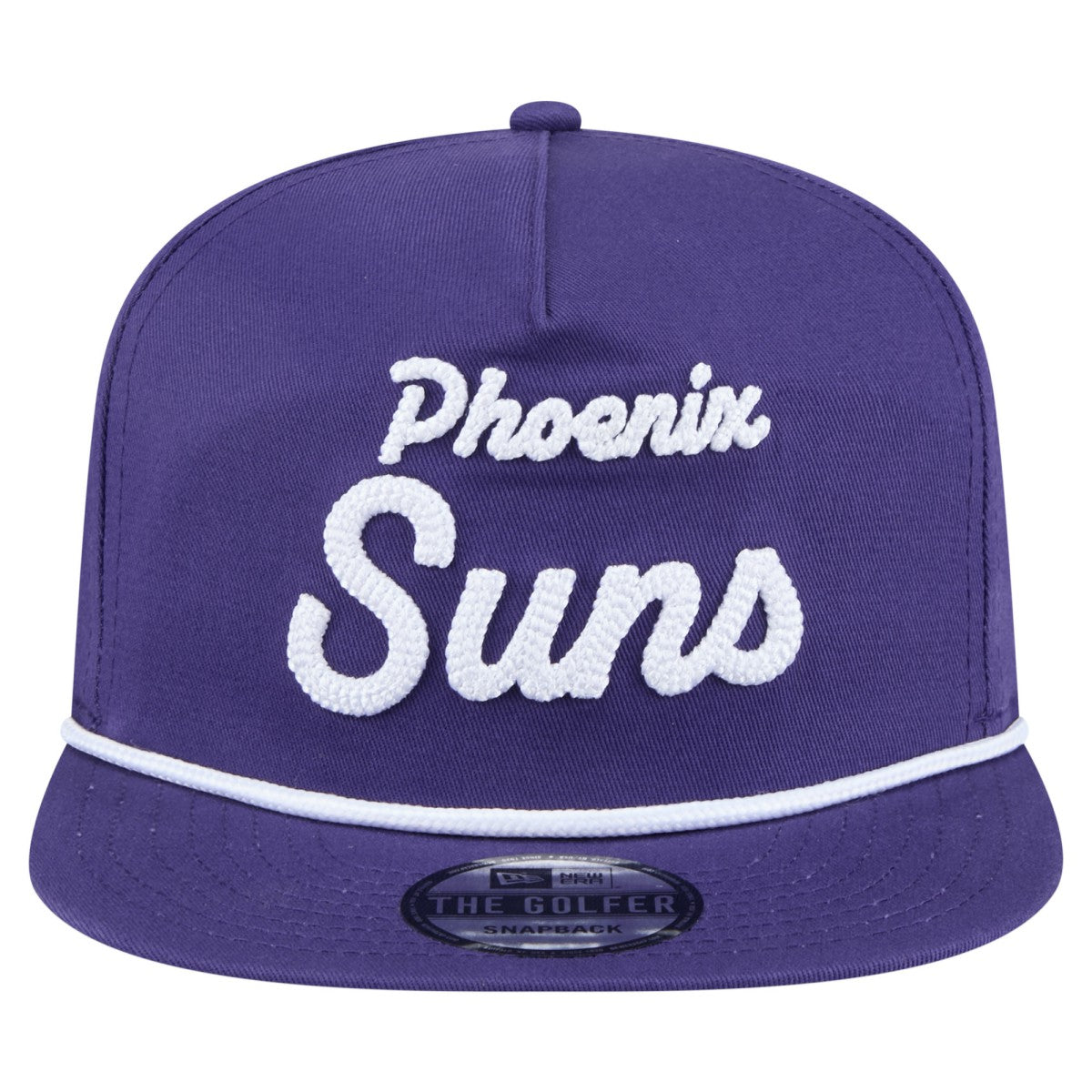 Phoenix Suns Team Text Golfer Snapback Hat Purple - New Era