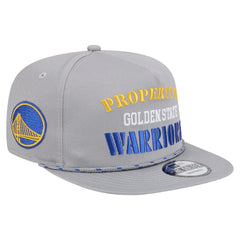 Golden State Warriors Throwback Property Of Golfer Snapback Hat Gray - New Era
