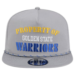 Golden State Warriors Throwback Property Of Golfer Snapback Hat Gray - New Era