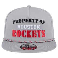 Houston Rockets Throwback Property Of Golfer Snapback Hat Gray - New Era