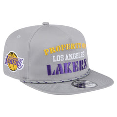 Los Angeles Lakers Throwback Property Of Golfer Snapback Hat Gray - New Era