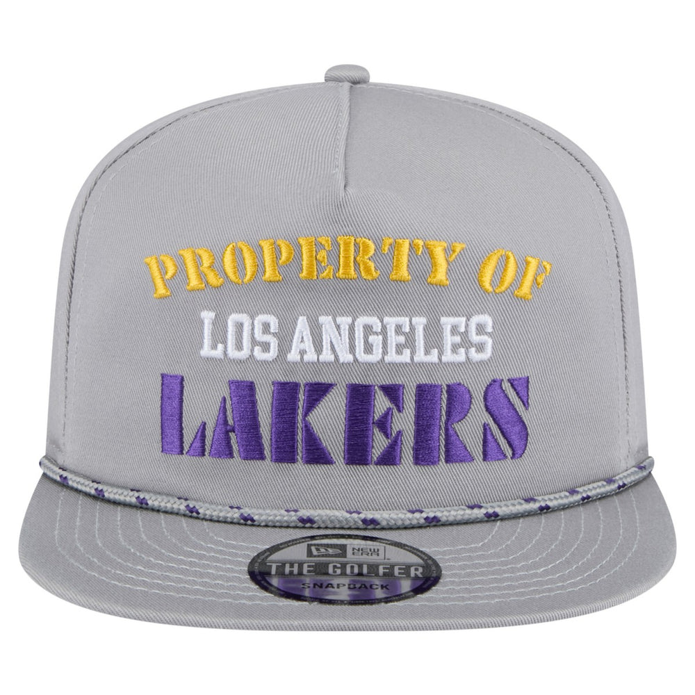 Los Angeles Lakers Throwback Property Of Golfer Snapback Hat Gray - New Era