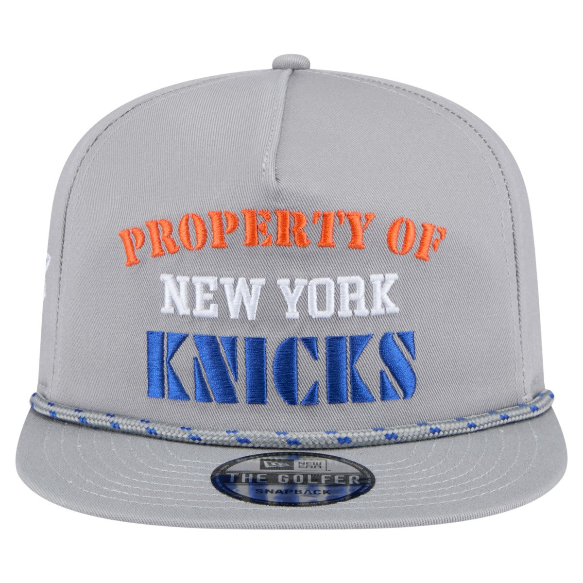 New York Knicks Throwback Property Of Golfer Snapback Hat Gray - New Era