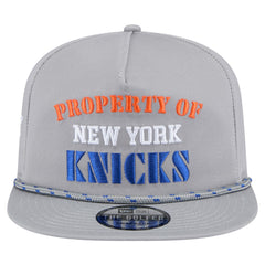 New York Knicks Throwback Property Of Golfer Snapback Hat Gray - New Era
