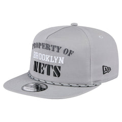 Brooklyn Nets Throwback Property Of Golfer Snapback Hat Gray - New Era