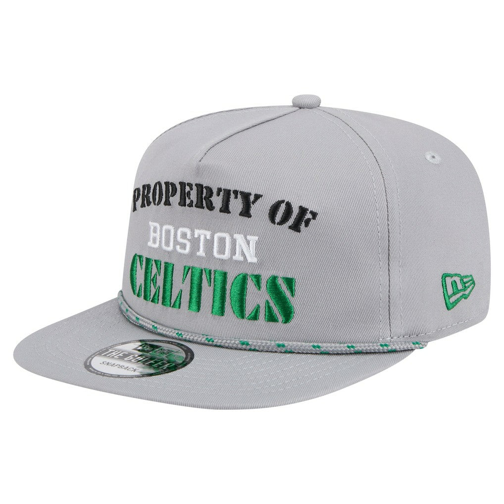 Boston Celtics Throwback Property Of Golfer Snapback Hat Gray - New Era