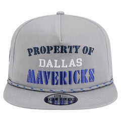 Dallas Mavericks Throwback Property Of Golfer Snapback Hat Gray - New Era