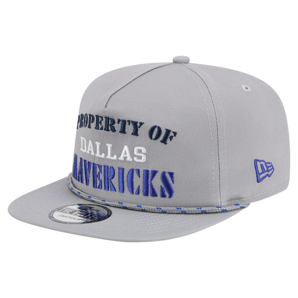 Dallas Mavericks Throwback Property Of Golfer Snapback Hat Gray - New Era