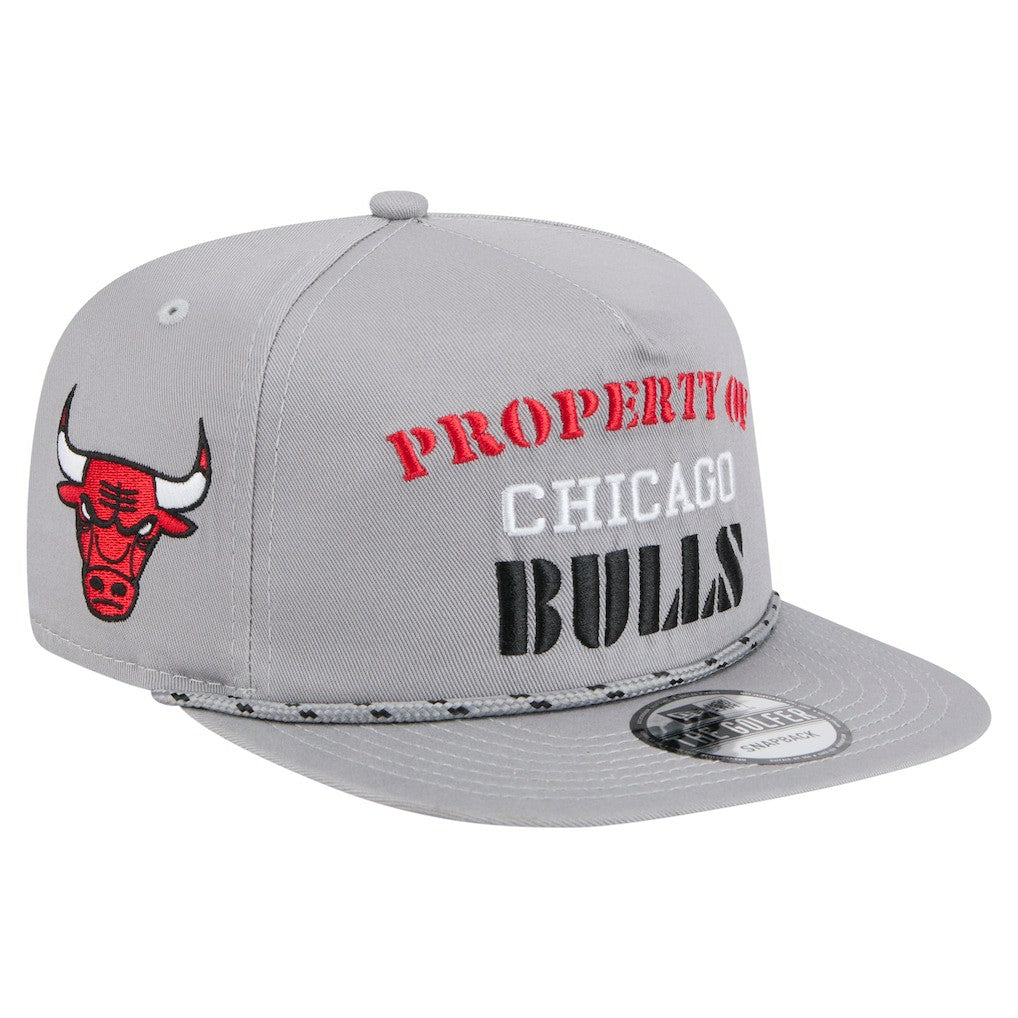 Chicago Bulls Throwback Property Of Golfer Snapback Hat Gray - New Era