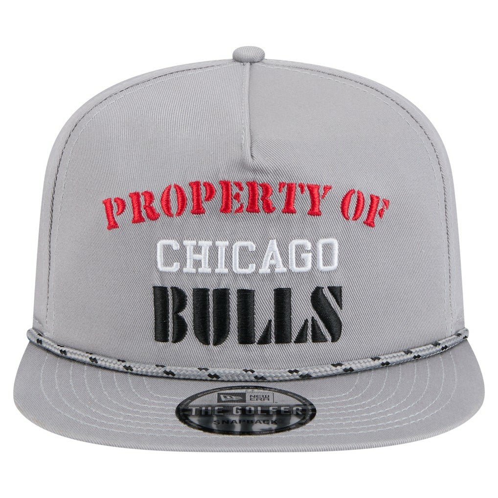 Chicago Bulls Throwback Property Of Golfer Snapback Hat Gray - New Era