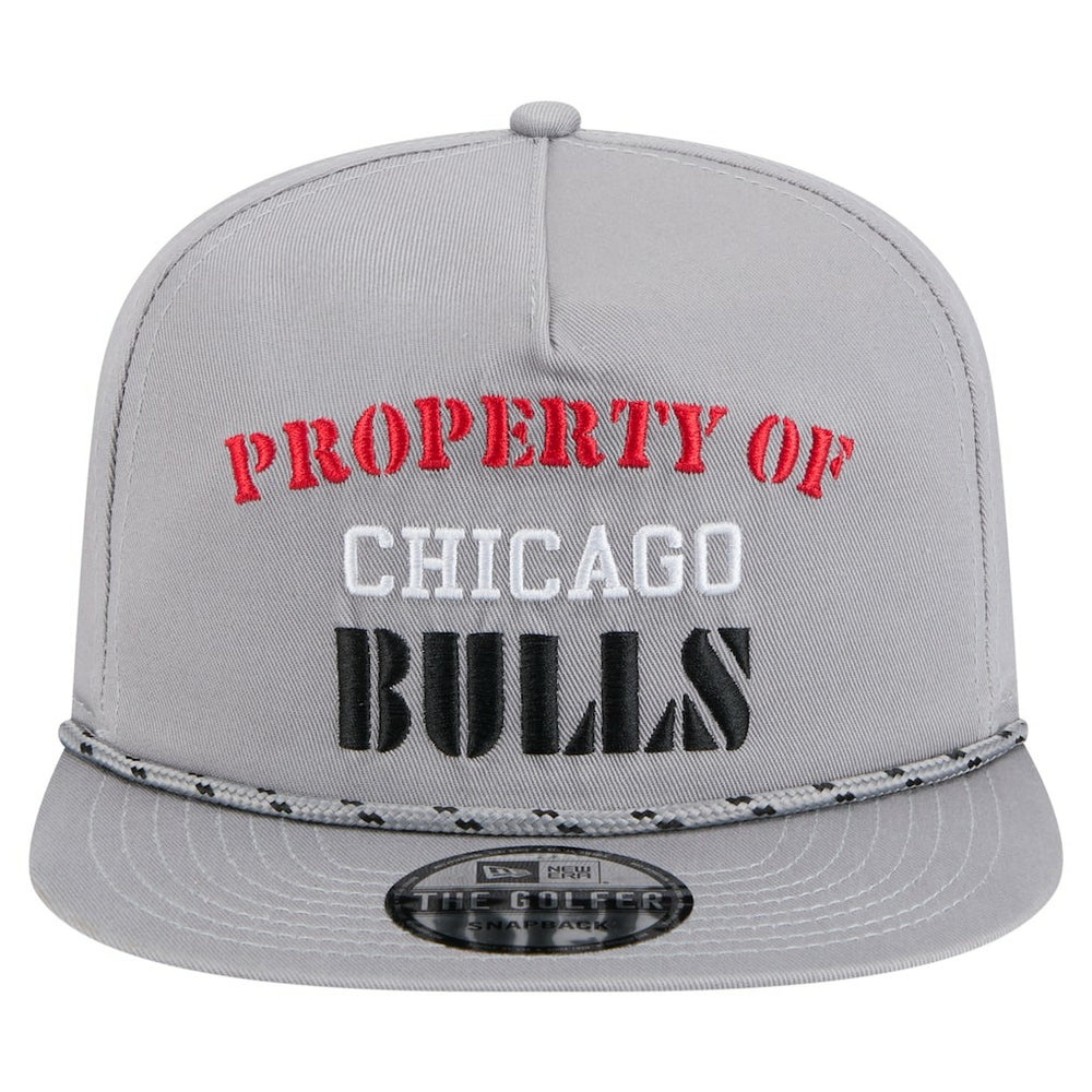 Chicago Bulls Throwback Property Of Golfer Snapback Hat Gray - New Era