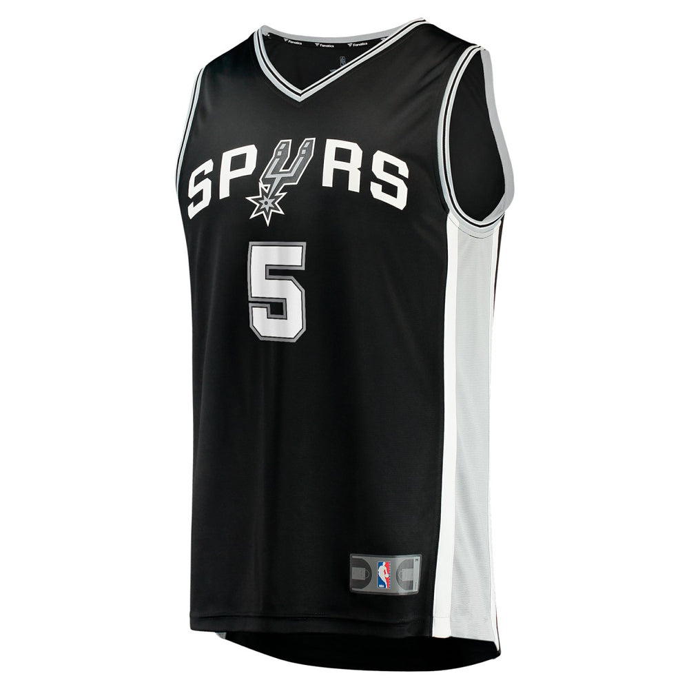 Stephon Castle San Antonio Spurs 2024 NBA Draft Fast Break Player Jersey Icon Edition Black - Fanatics