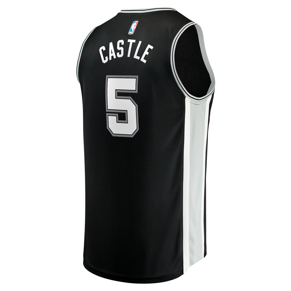 Stephon Castle San Antonio Spurs Youth 2024 NBA Draft Fast Break Player Jersey Icon Edition Black - Fanatics