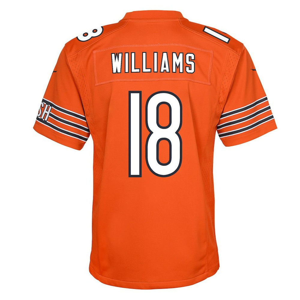 Caleb Williams Chicago Bears Youth Game Jersey - Orange Jerseys