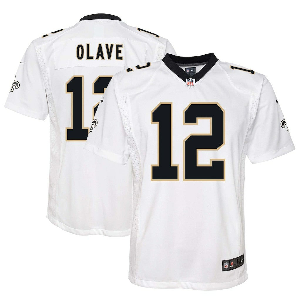 Chris Olave New Orleans Saints Youth Game Jersey - White Jerseys