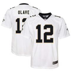 Chris Olave New Orleans Saints Youth Game Jersey - White Jerseys