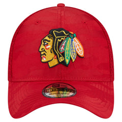Chicago Blackhawks New Era Active Subtle Camo 39THIRTY Flex Hat - Red | US 201912179