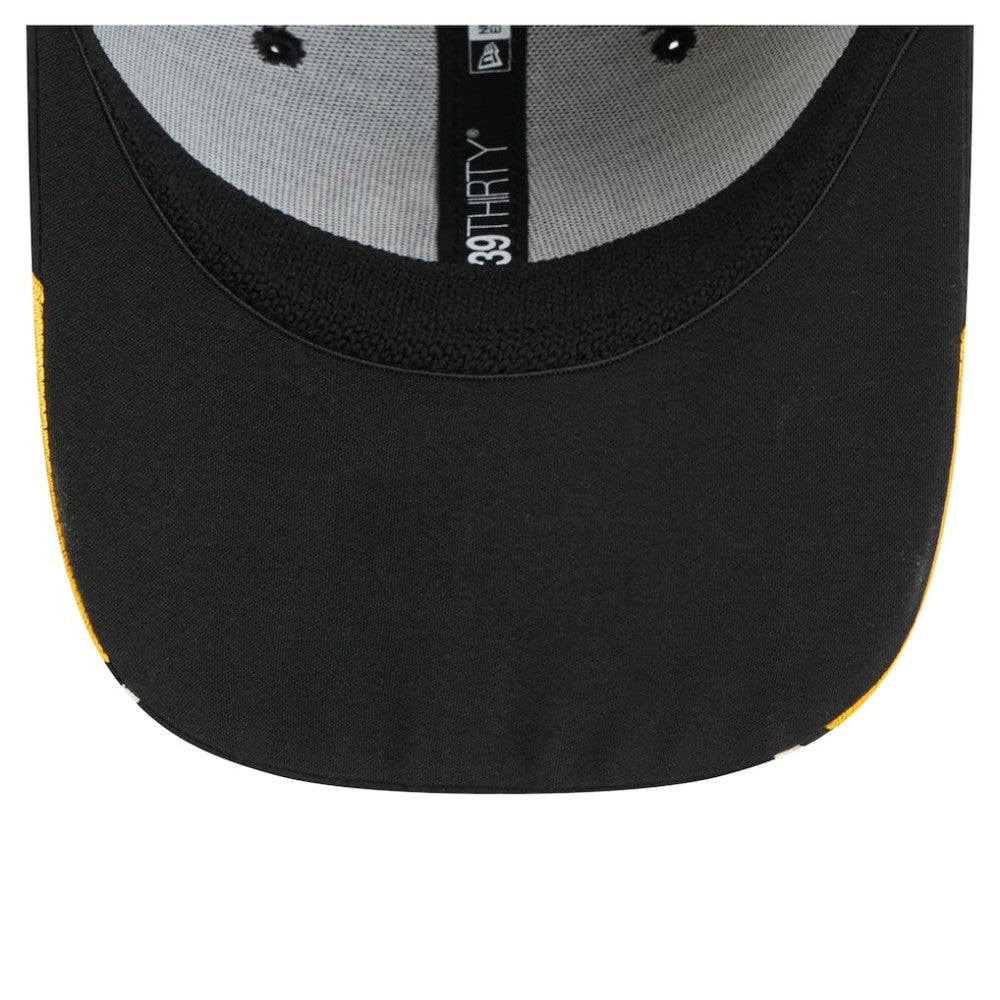 Boston Bruins New Era Linear Featherweight 39THIRTY Flex Hat - Black | US 201912196