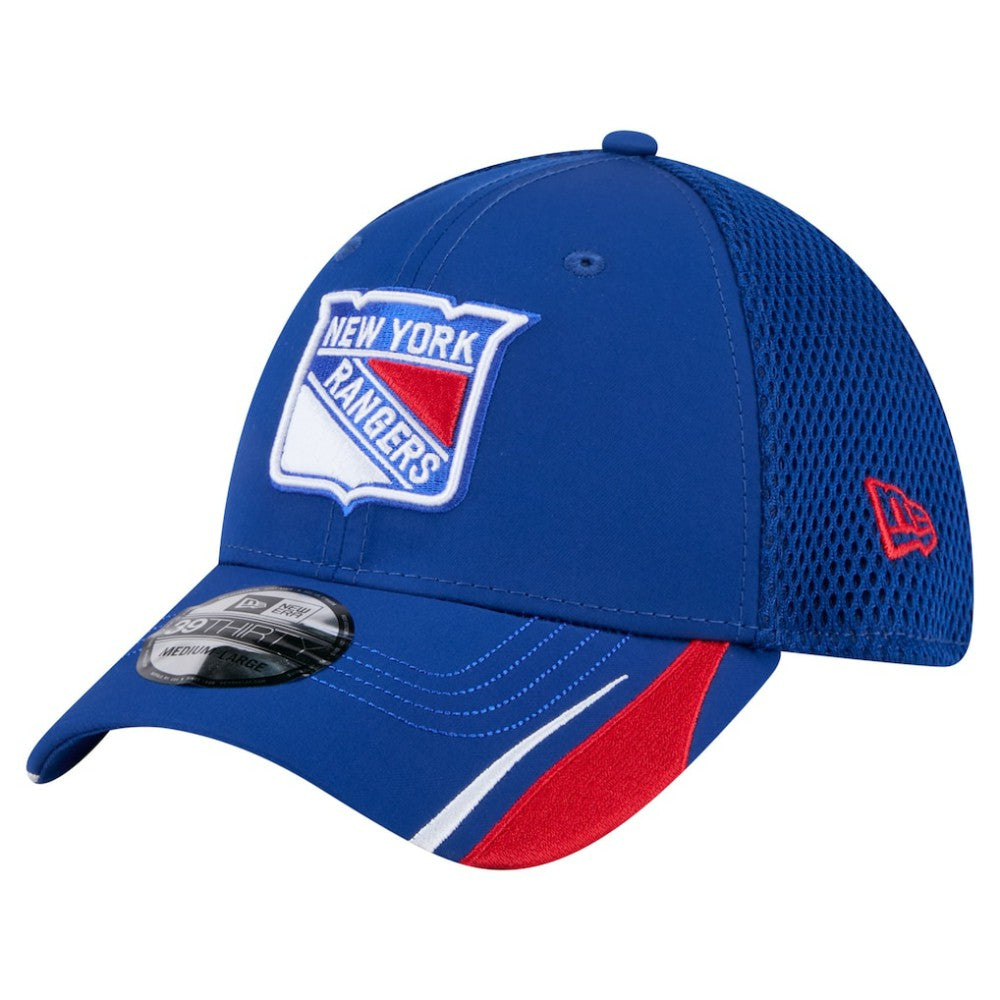 New York Rangers New Era Linear Featherweight 39THIRTY Flex Hat - Blue | US 201912208