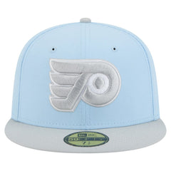 Philadelphia Flyers New Era Color Pack Two-Tone 59FIFTY Fitted Hat - Light Blue/Gray | US 201912225