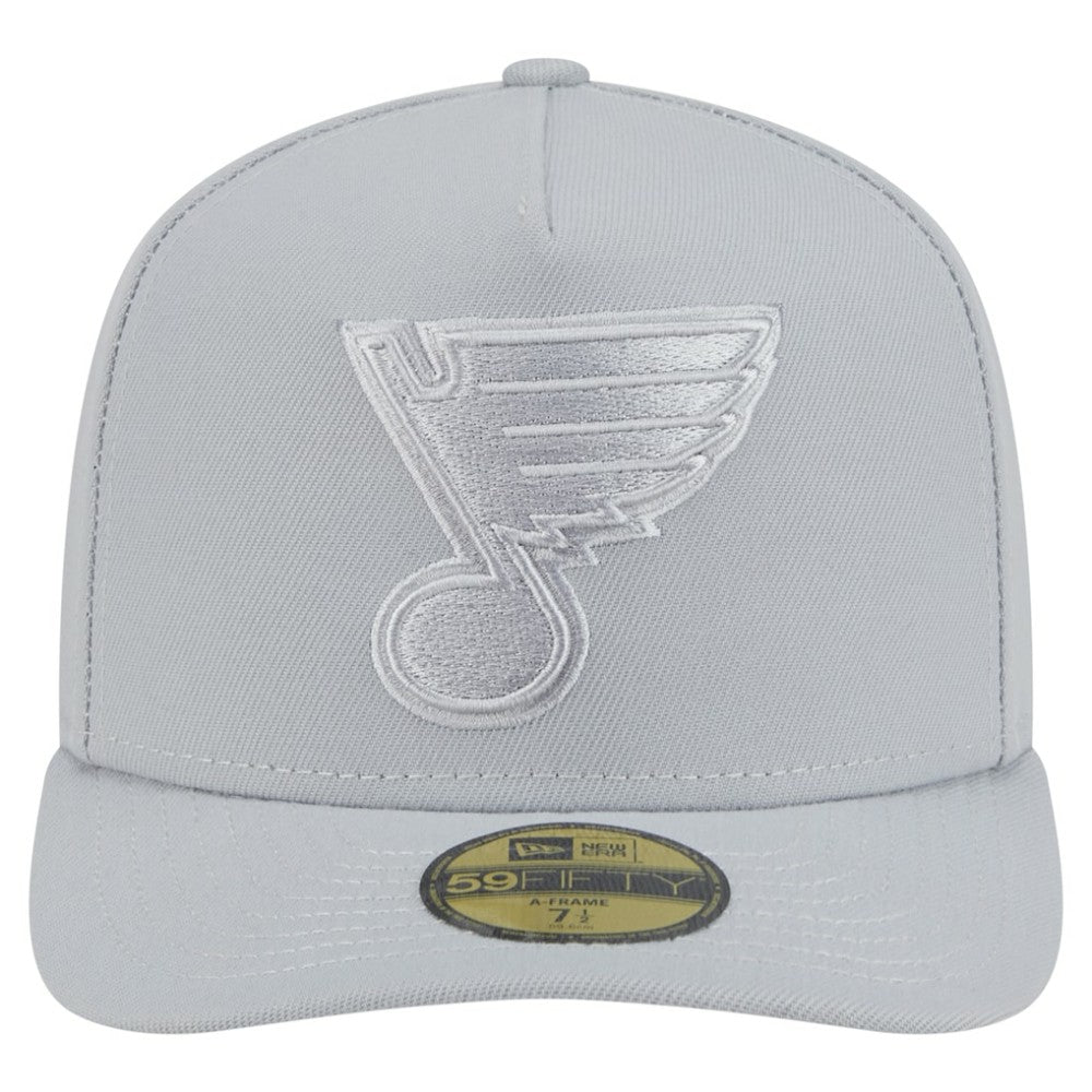 St. Louis Blues New Era Color Pack A-Frame 59FIFTY Fitted Hat - Gray | US 201912245