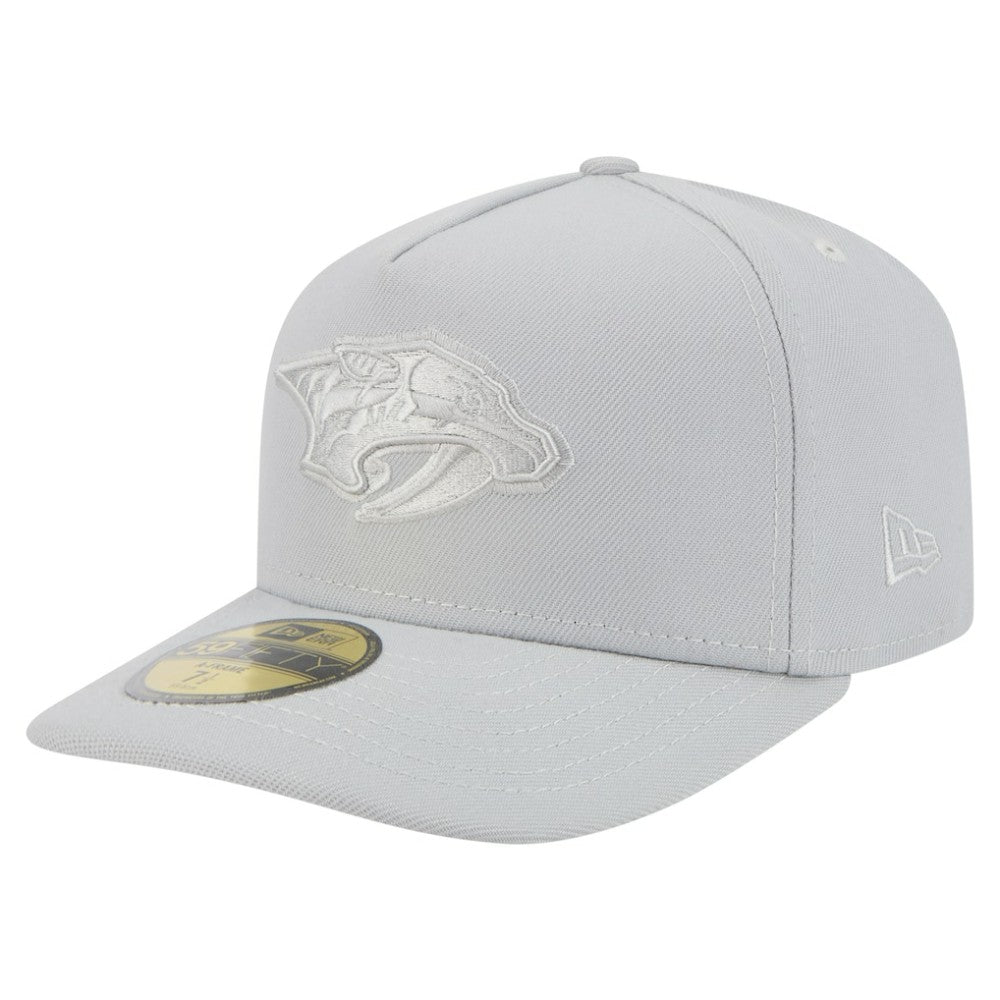Nashville Predators New Era Color Pack A-Frame 59FIFTY Fitted Hat - Gray | US 201912246