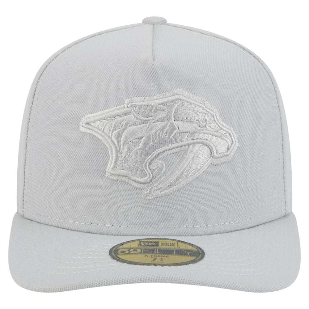 Nashville Predators New Era Color Pack A-Frame 59FIFTY Fitted Hat - Gray | US 201912246