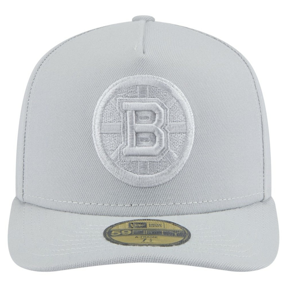 Boston Bruins New Era Color Pack A-Frame 59FIFTY Fitted Hat - Gray | US 201912260