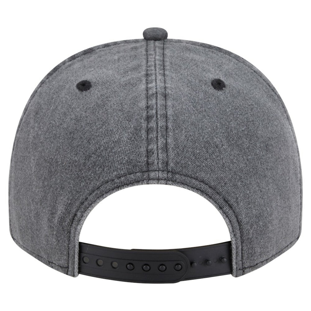 Los Angeles Kings New Era Throwback Washed A-Frame Pre-Curved 9FIFTY Snapback Hat - Charcoal | US 201912299